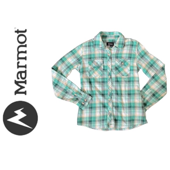 MARMOT➕Plaid Flannel Shirt - Picture 1 of 6